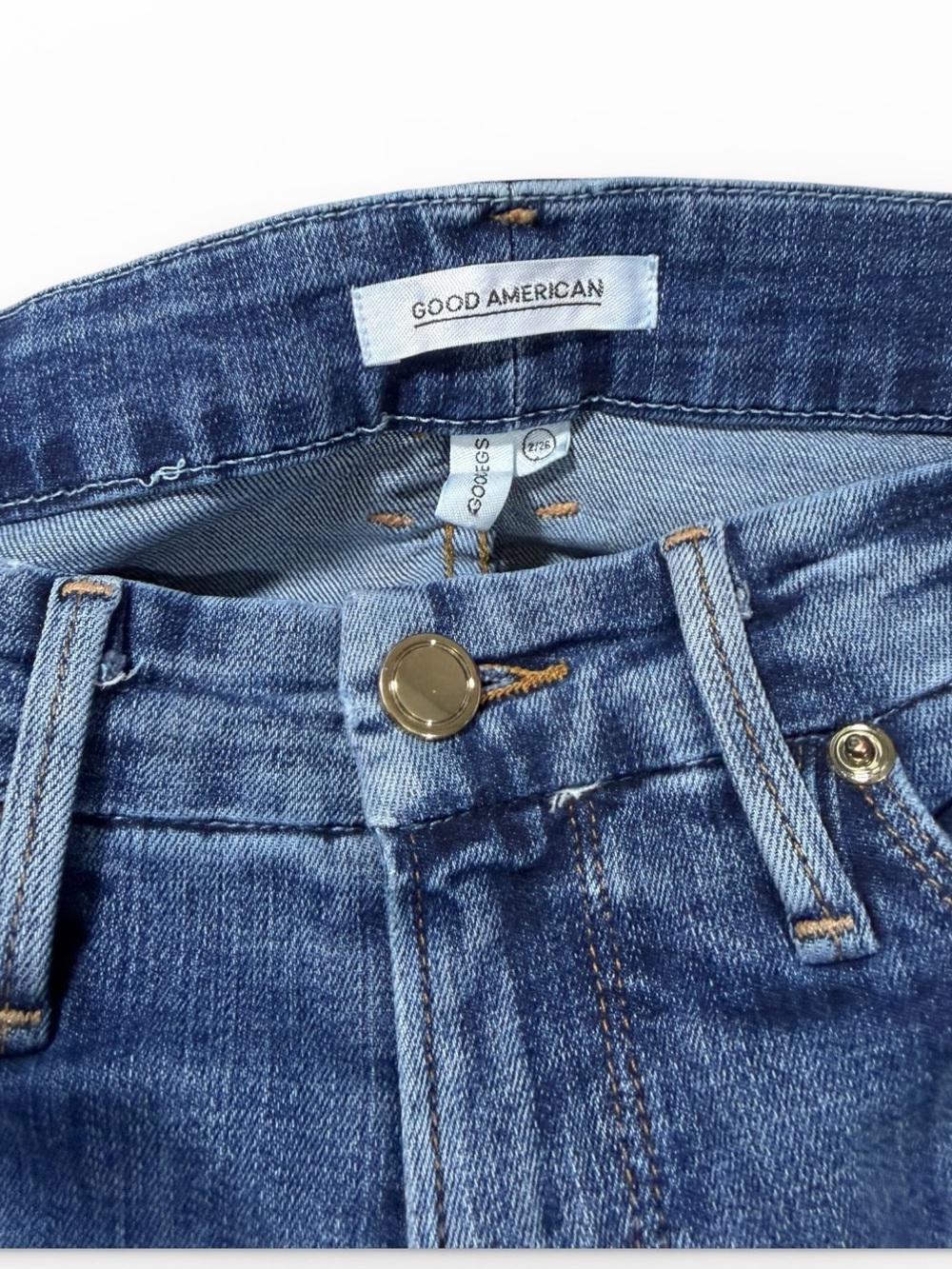 Good American Good Legs High Skinny Jeans Denim Blue 187 Size 2/26 Kardashian - Picture 8 of 9